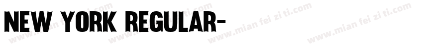 New York Regular字体转换